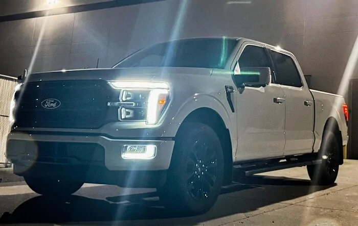 DRL LED Bar brightness boosted via FORScan - 2024+ F-150s from Lariat and up