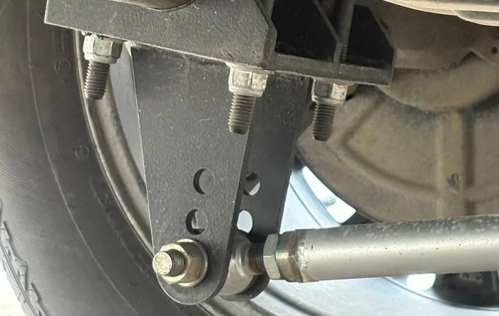 Homemade rear traction bars