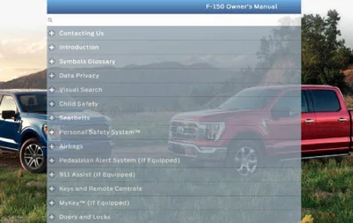 2021 F-150 Owners Manual online