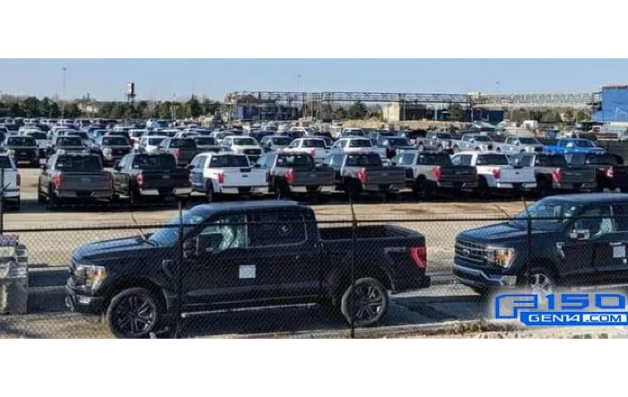 Lot Full of Production 2021 F-150 Awaiting Shipment. Do You Spot Yours?