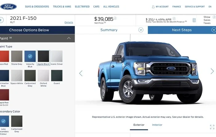 Build & Price Canada Now Live For 2021 F-150